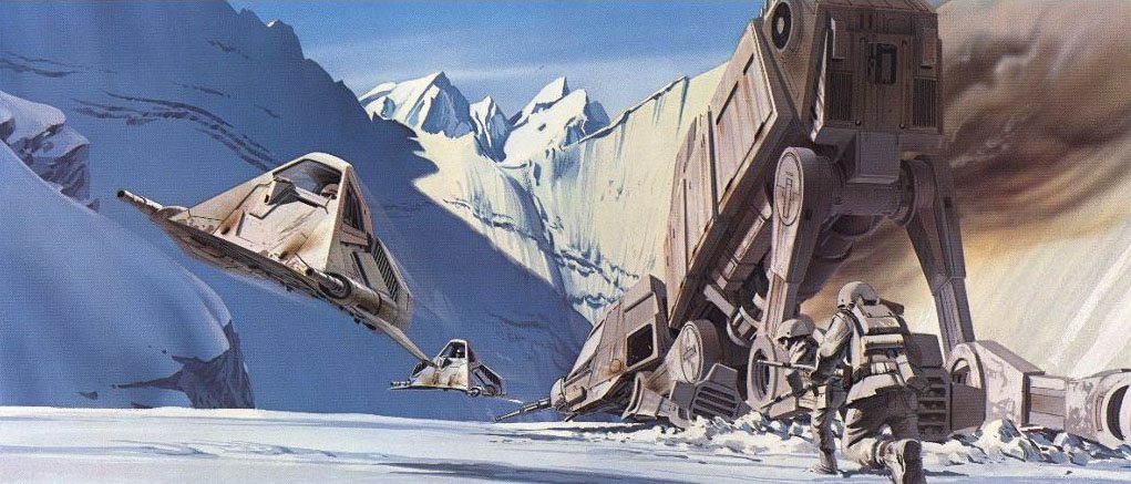 ralph-mcquarrie-empire-strikes-back-battle-of-hoth Star wars the force awakens - star wars the force awakens - star wars the force awakens -.