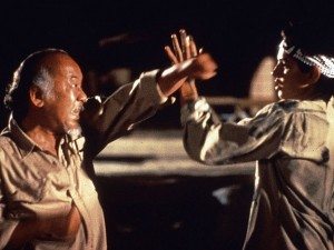 THE KARATE KID (US1984) Ralph Macchio as Daniel LaRusso, Pat